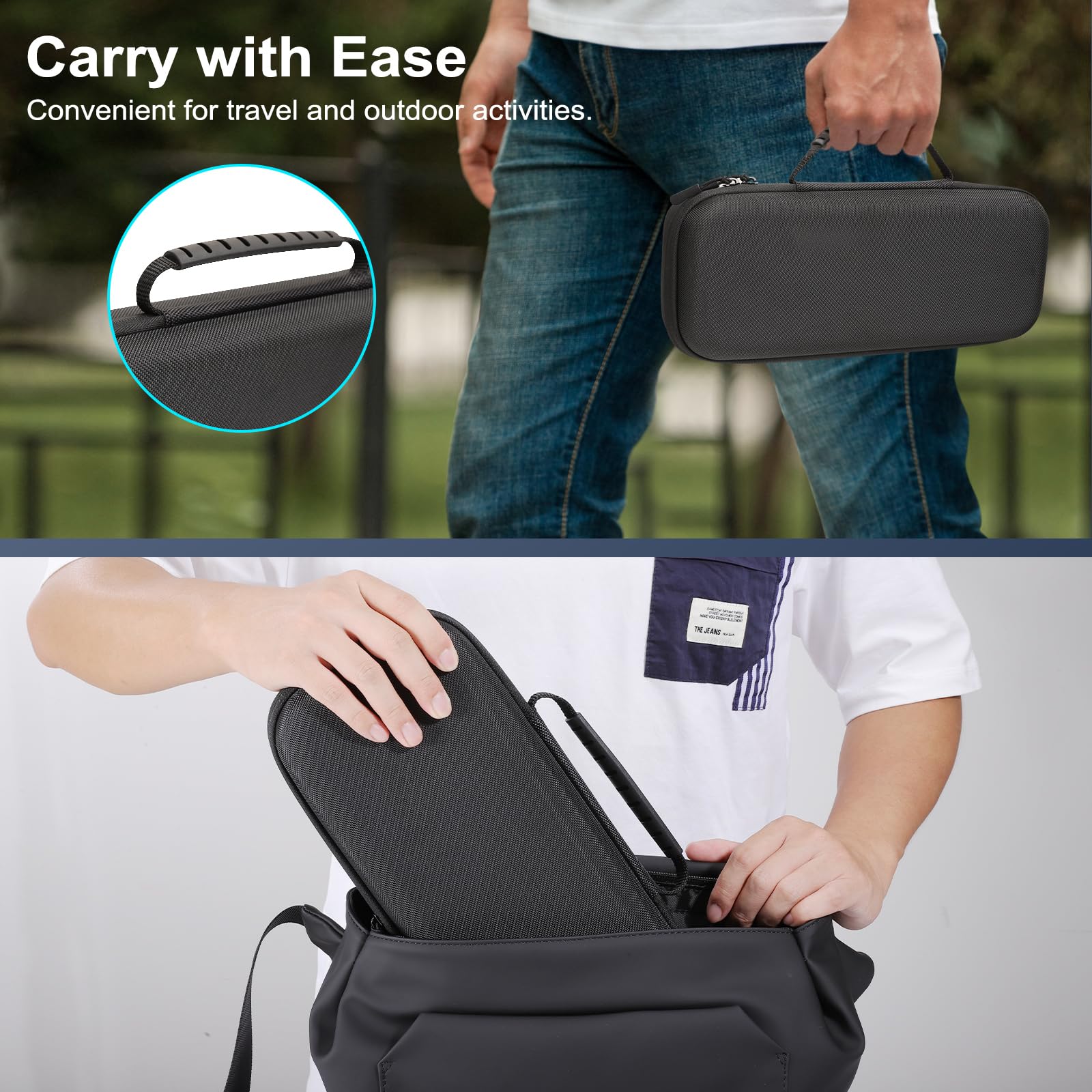 TiMOVO Custodia da Trasporto per PS Portal Remote Player, Custodia da Viaggio con 10 Slot per Schede per Controller e Accessori PS5 Portal 2023, Borsa Protettiva Rigida per PS Portal PS5