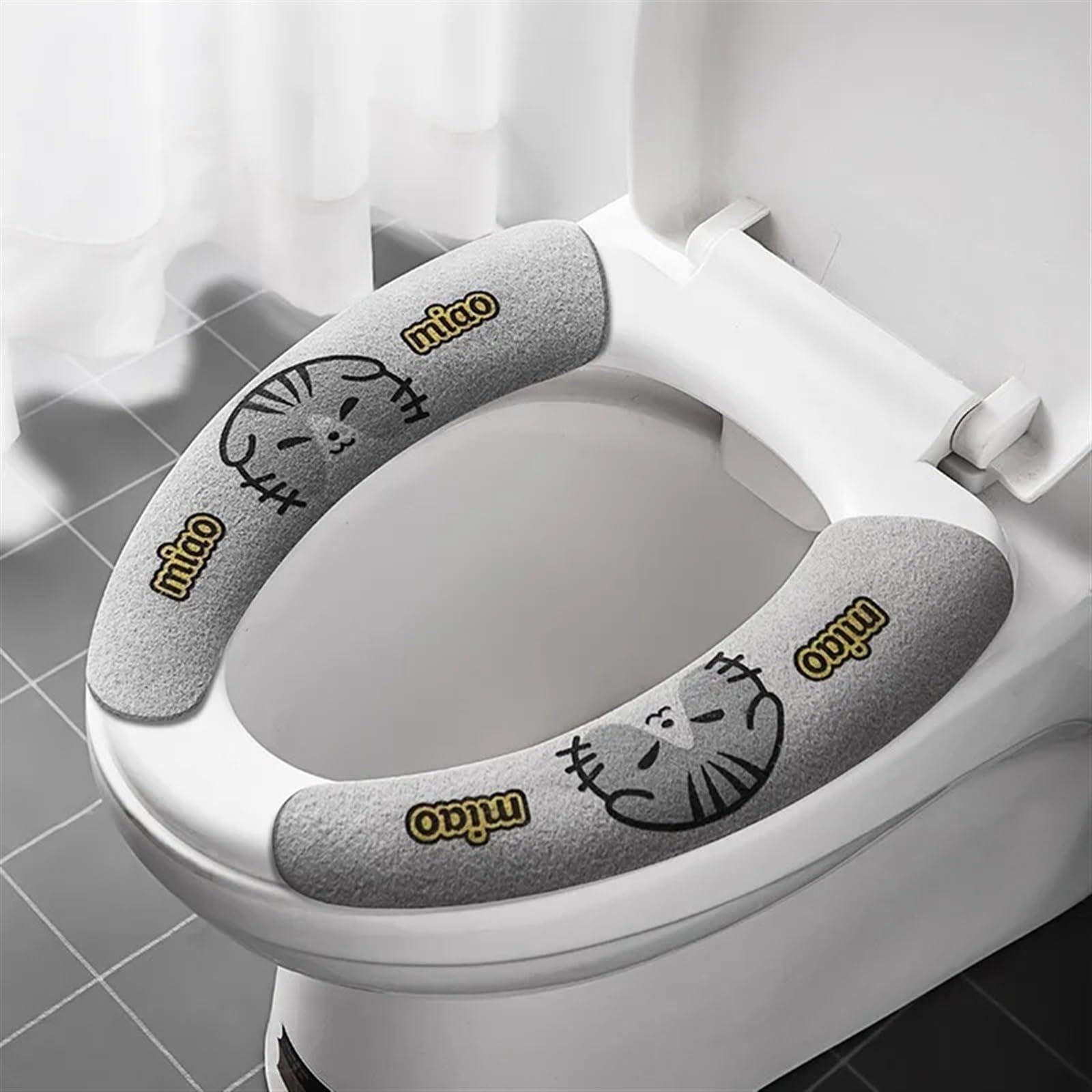 Chauffe-siège de toilette lavable contre le froid des WC en hiver