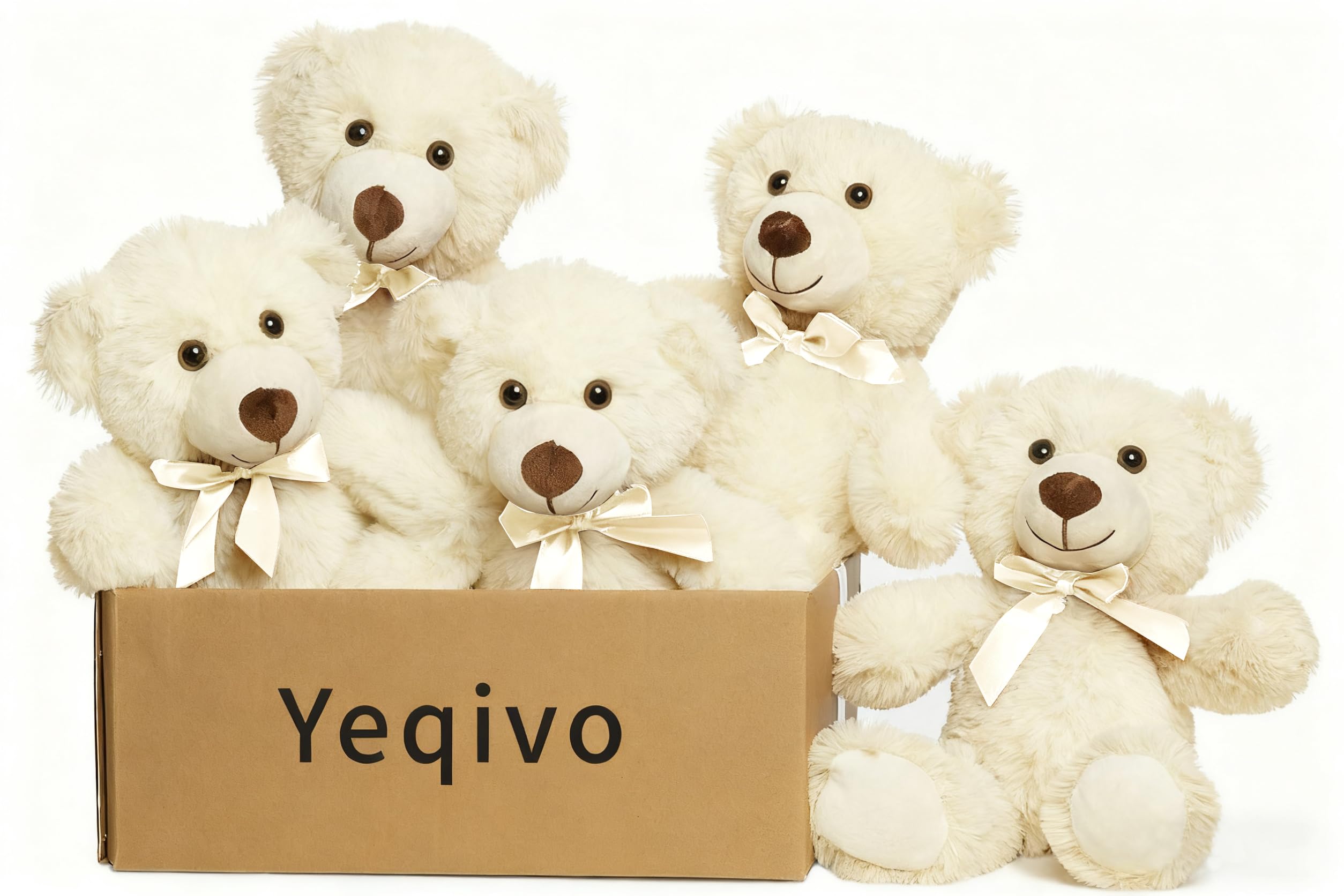 PATKAW 12pcs Mini Orso Peluche Animali Piccoli Orsetti Bambola Morbido Piccolo Peluche Animali Farciti Per FAI DA TE San Compleanno Festa di Nozze