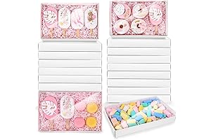 JOHOUSE Clear Gable Boxes: Showcase Your Treats with Pristine Clarity