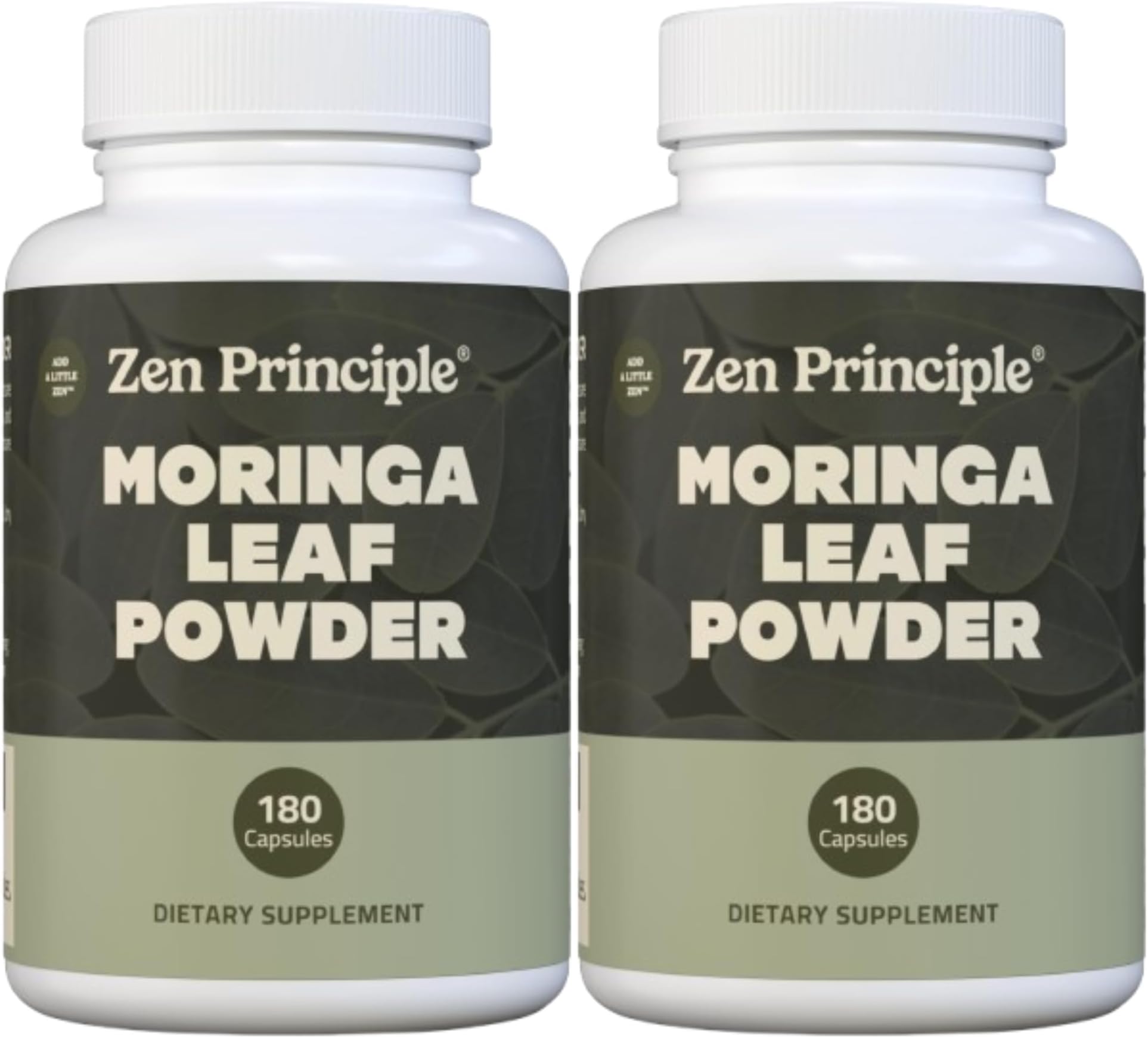 2 Pack (360 Capsules) Organic Moringa Oleifera, Ultra-Premium. Provides an All Natural Energy Boost and Multi-Vitamin. A Raw Superfood, Vegan, No GMO and Gluten Free