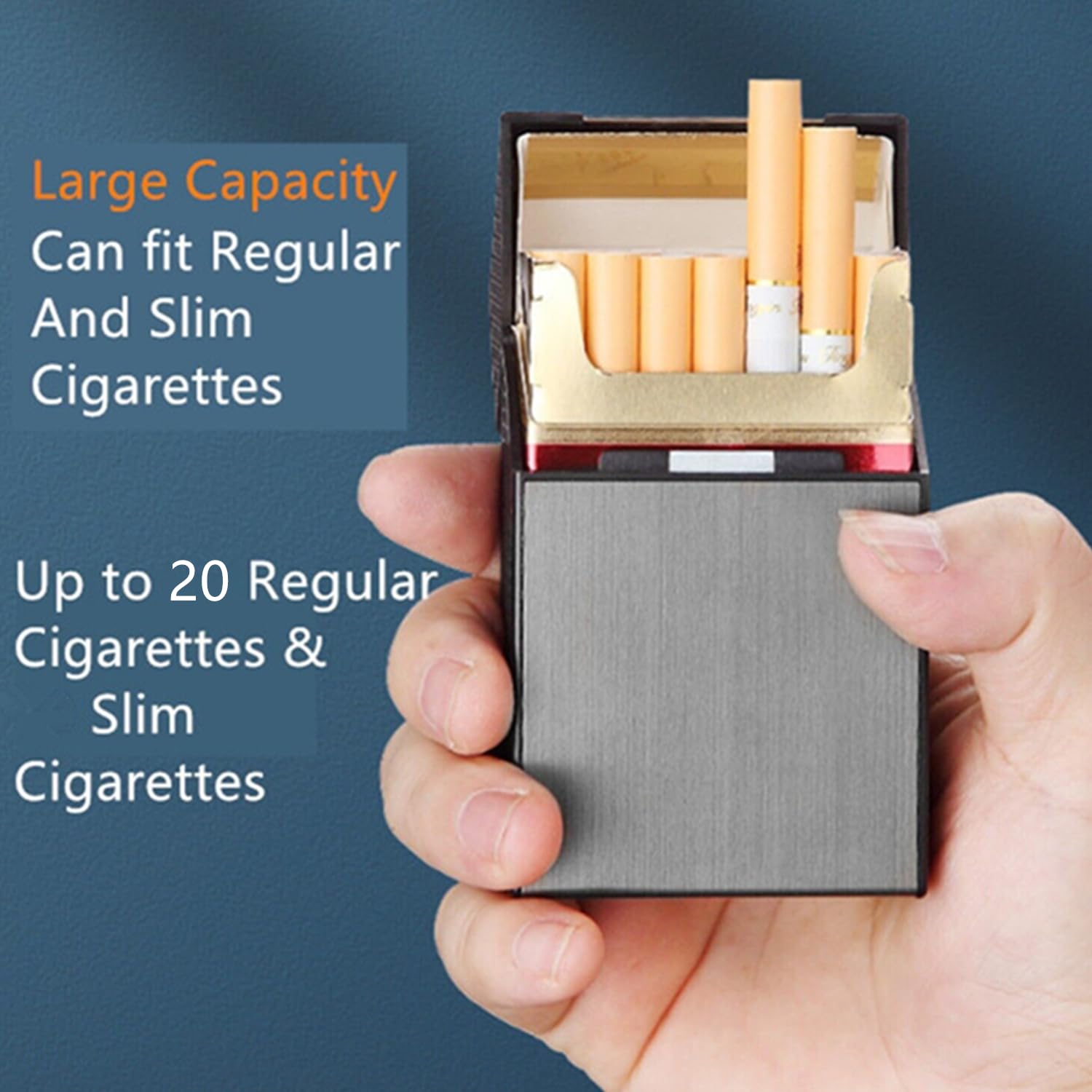 slim cigarette case with lighter Amazon.com: Lighter, Full Pack 20 Regular Cigarettes Box,Portable Cigarettes Holder USB Lighters 2 in 1, Best Birthday Christmas Gifts for Women Men (Pattern 4) : Health & Household Amazon.com: Pack of 3 Cigarette