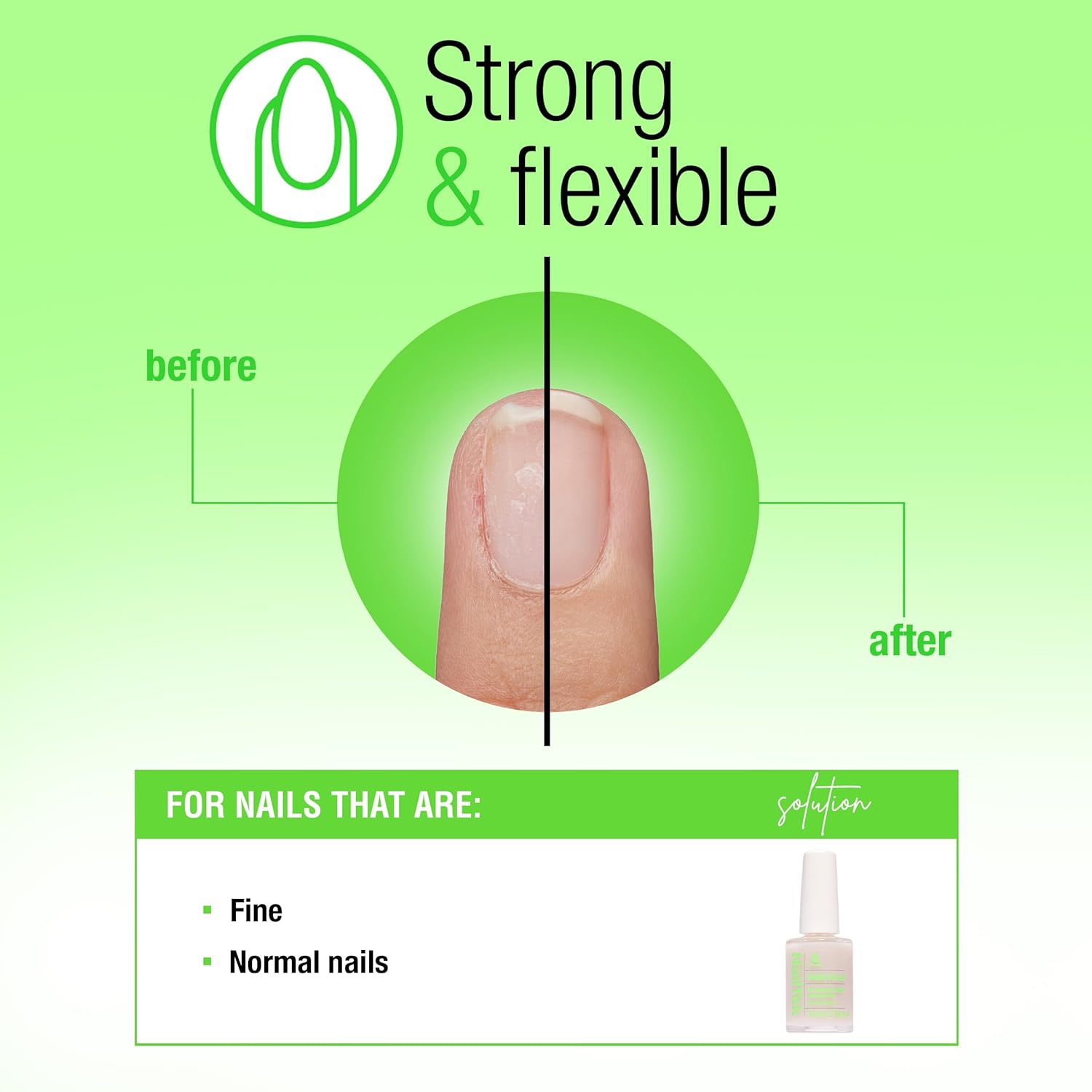 Nail Tek Ridge Filler Formula 1 – Clear Ridge Filler for Nails Base Coat, Nail Strengthener Polish for Strong, Healthy Natural Nails Growth, 0.5 fl oz - Image 3