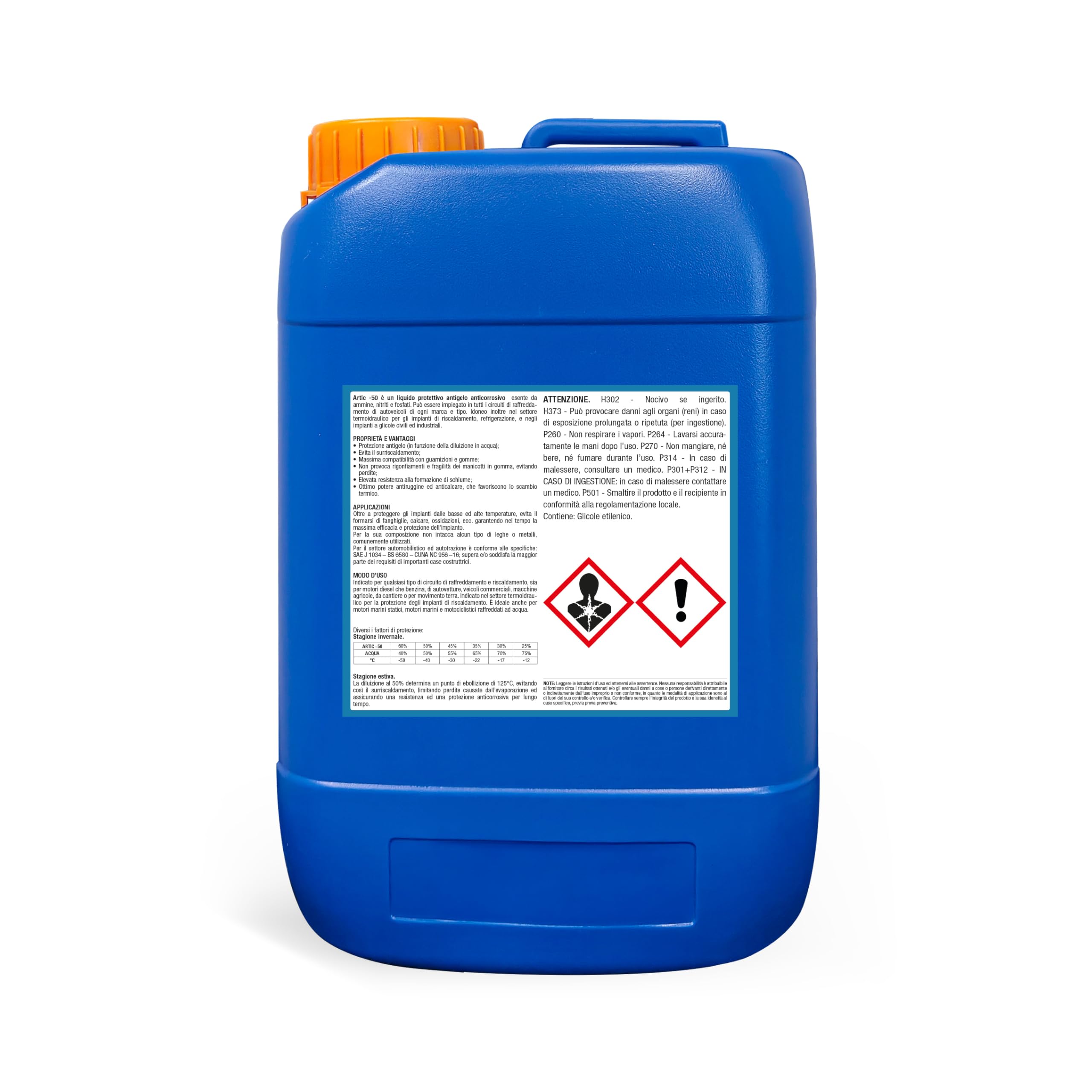 Artic -50 Antigelo Protettivo Anticorrosivo Concentrato 6 kg