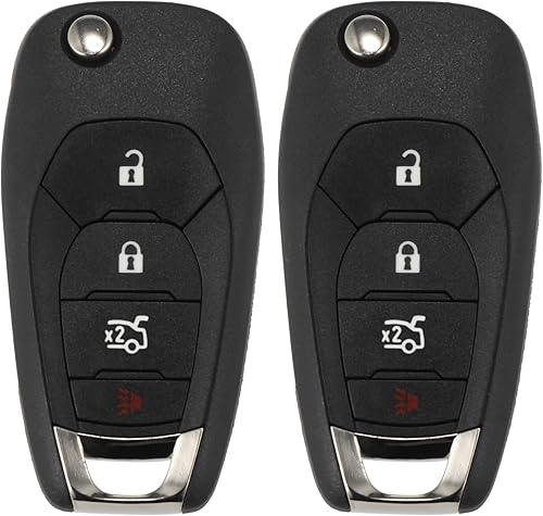 X AUTOHAUX 2 llaves de repuesto LXP-T003 de 315 MHz para Chevy Cruze 2016 2017 2018 2019 4 botones de proximidad Smart Remote Key 46 chips