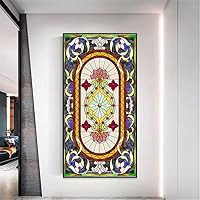 Vista 20 de Película de privacidad para ventanas, estilo diamante, vidrio manchado, sin pegamento, adherencia estática, calcomanías decorativas esmeriladas