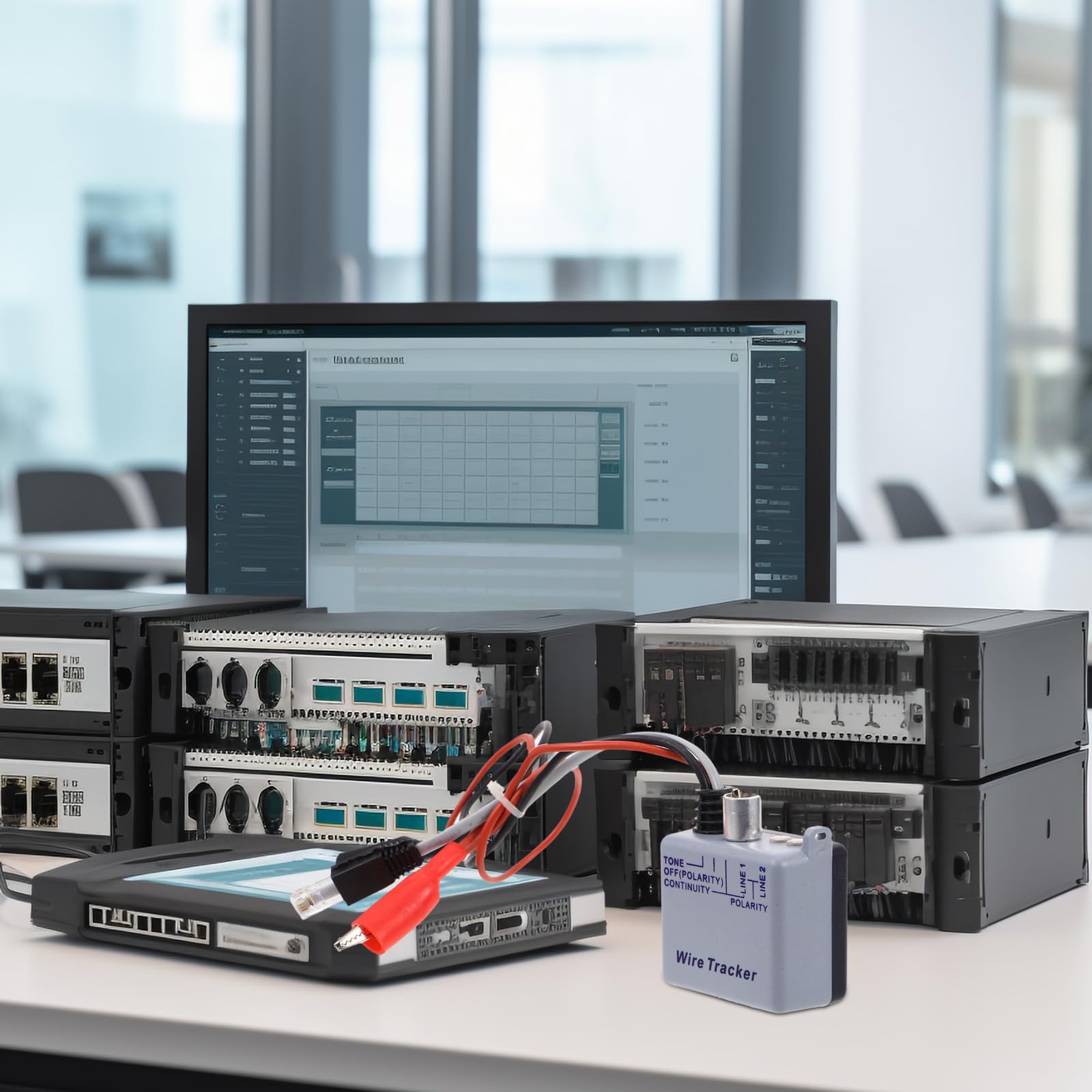 Veemoon Testeur de Câble Réseau Précis avec Générateur de Tonalités et Amplificateur Kit de Recherche de Câbles pour Téléphoniques et Haut-parleurs Utilisation en Maison ou Usine
