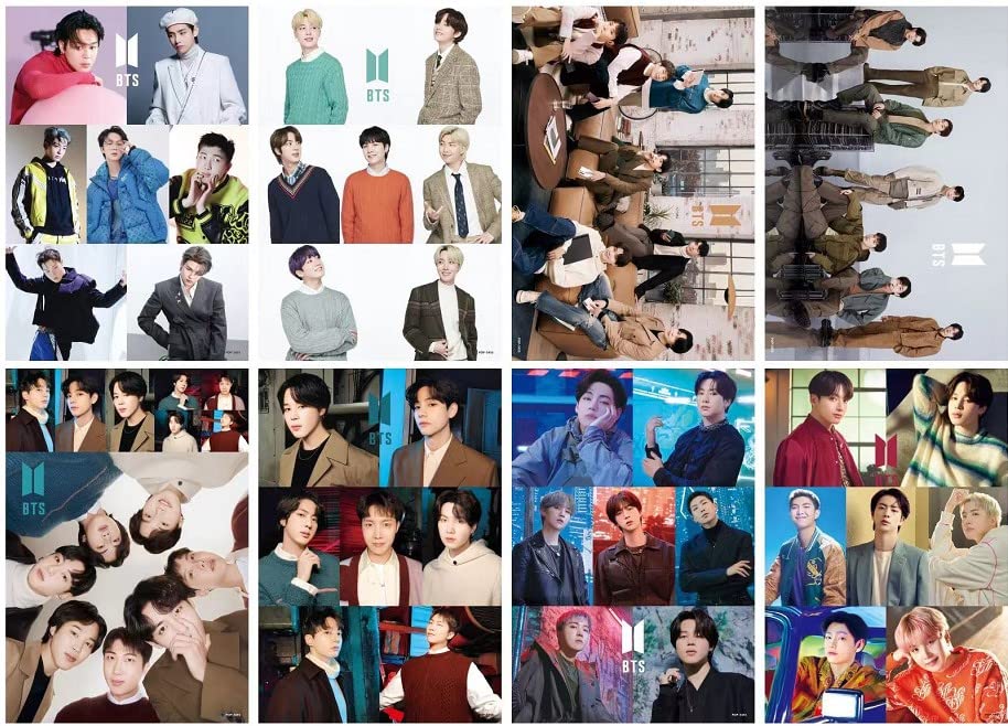 Bangtan Boys Map of The Soul: 7 Poster 8 Sheets, Poster Set Bangtan Boys Poster, Jungkook/Jimin/V/Suga/Jin/J-Hope/Rap Mons...