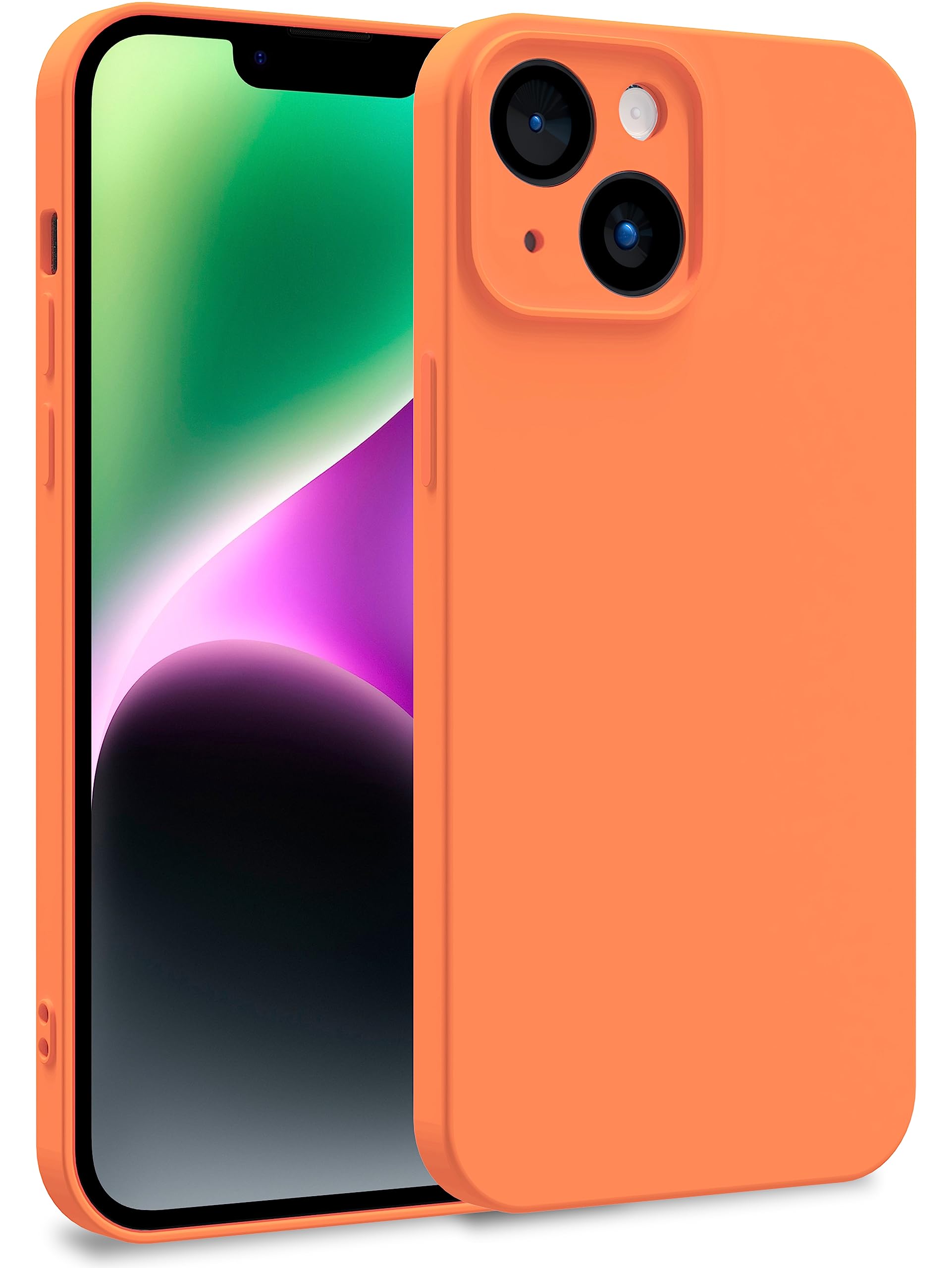 MyGadget Handyhülle Für IPhone 15, Gelb, Mit Kameraschutz, Stoßfest & Kratzfest, Aus Silikon & Microfaser