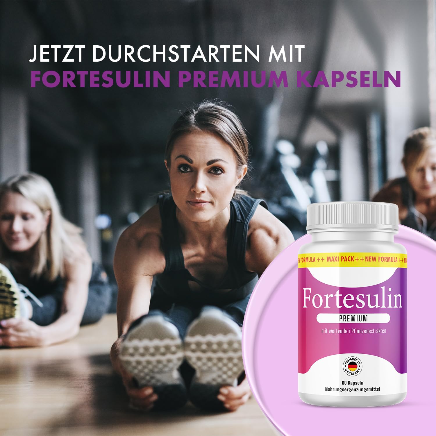 Fortesulin Premium Kapseln | für dein Wohlbefinden | einfache Anwendung | Inhalt 60 Kapseln