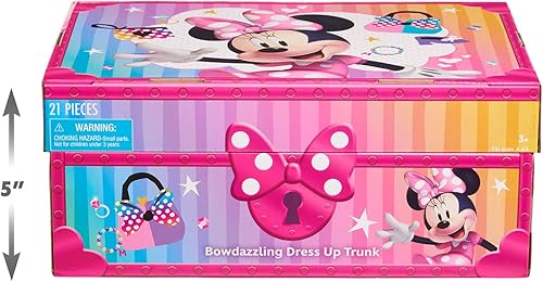 Miniatura 4 de Disney Junior Minnie Mouse Bowdazzling - Traje de baño para disfrazarse y simular, se adapta a tamaños 4-6X, juguetes para niños de 3 años en