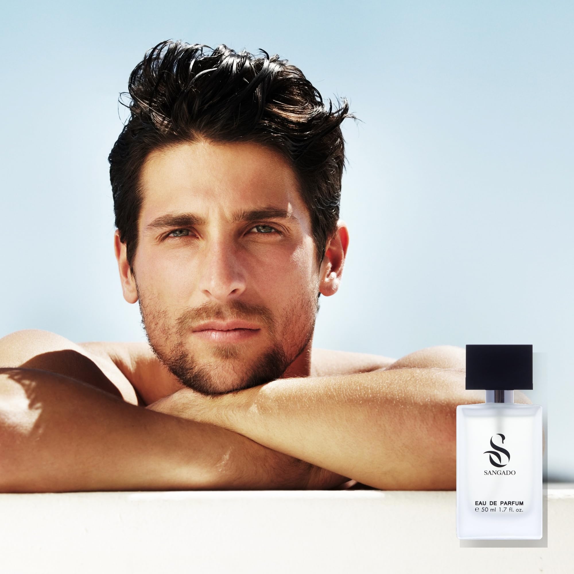 ACQUA GENOVESE przez SANGADO, Perfumy dla mężczyzn (eau de parfum), 8-10 godzin długotrwałego utrzymywania się, Luksusowy zapach, 50 ml, Kod: 602