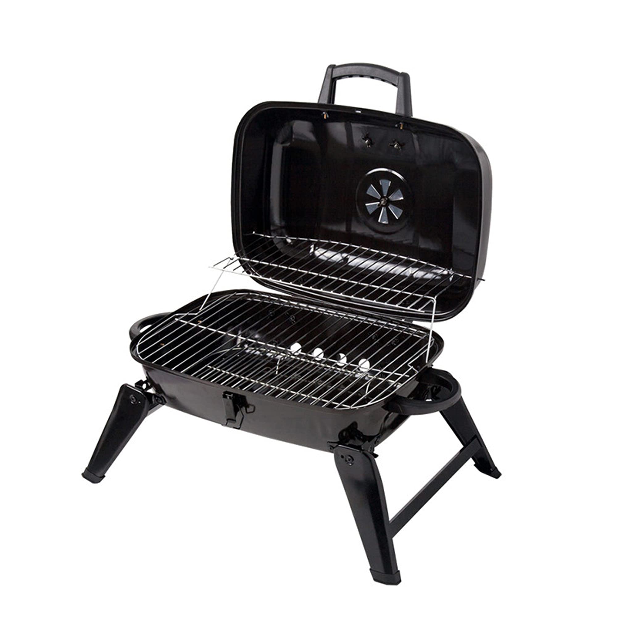 FAXIOAWA Griglia per Barbecue da Campeggio Pieghevole Portatile, griglia a Carbone, Barbecue Portatile per Barbecue con Griglie da Tavolo Pieghevoli con Coperchio, Cucina all'aperto
