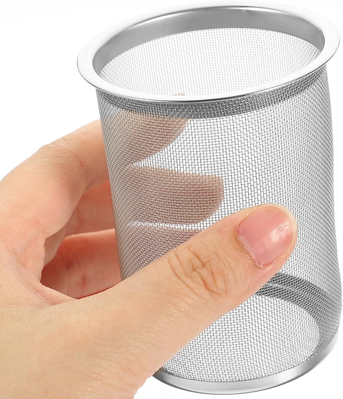 Tea Infuser Strainer Replacement Teapot Mesh Filter Insert for Loose Leaf Tea Oolong Herbal Fruit Fine Mesh 3.14X2.36X2.36In