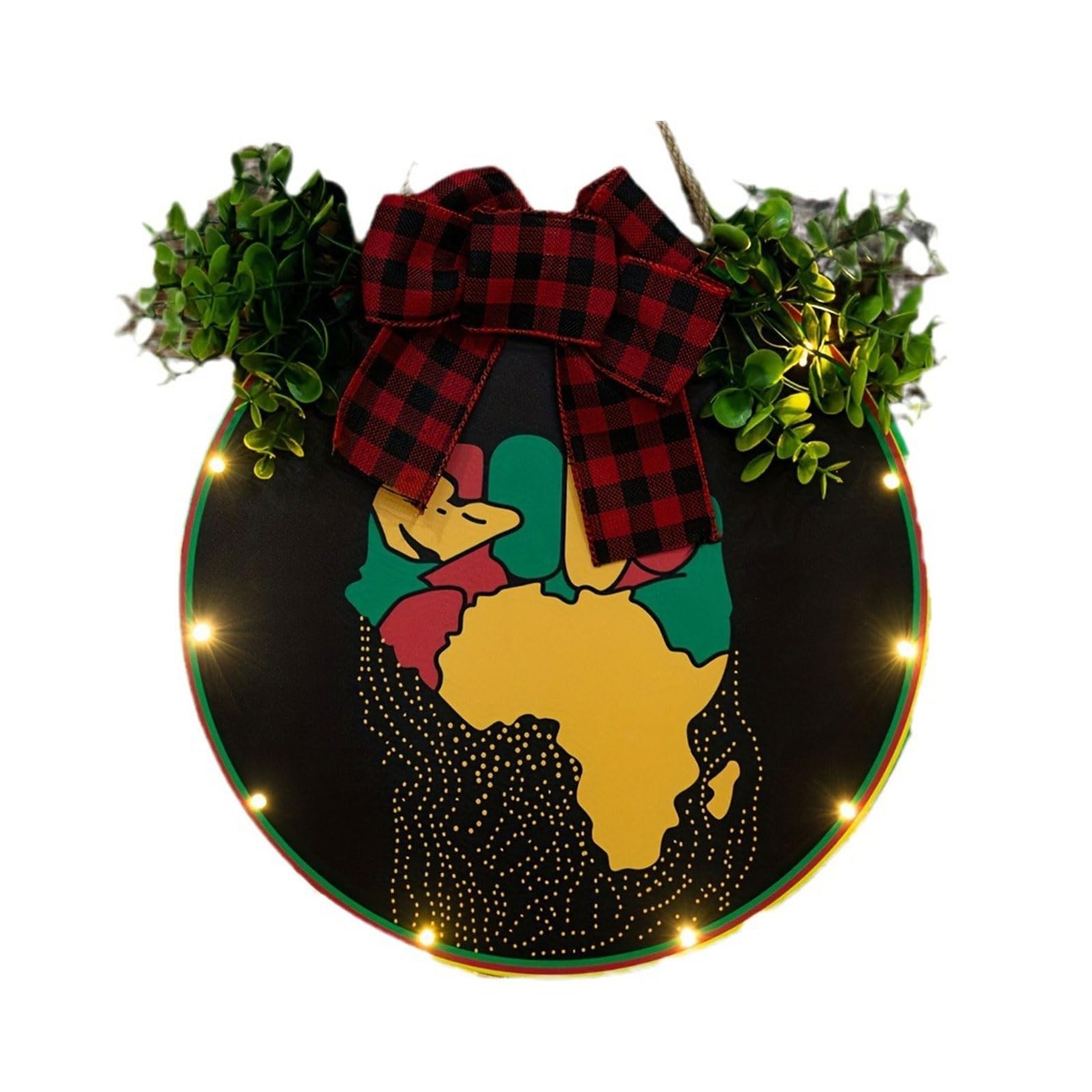 Buxuaaaa 4th of Julys Door Sign for Front Door Patriotics Welcome Decors Wood Independences Day Decorative Hangings Decors Round Wood Wreath Round Wreath Board