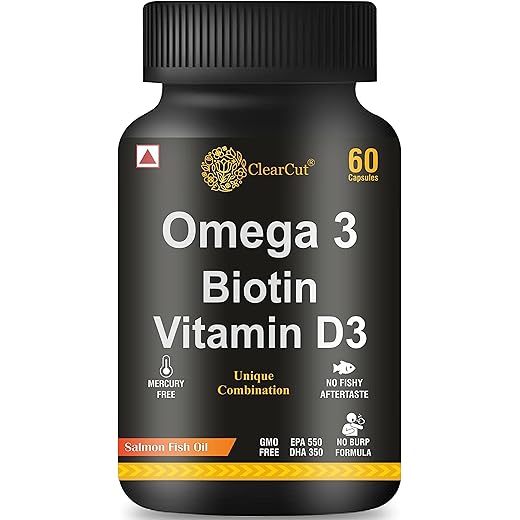 ClearCut Omega 3 Fish Oil Softgel Capsule 60