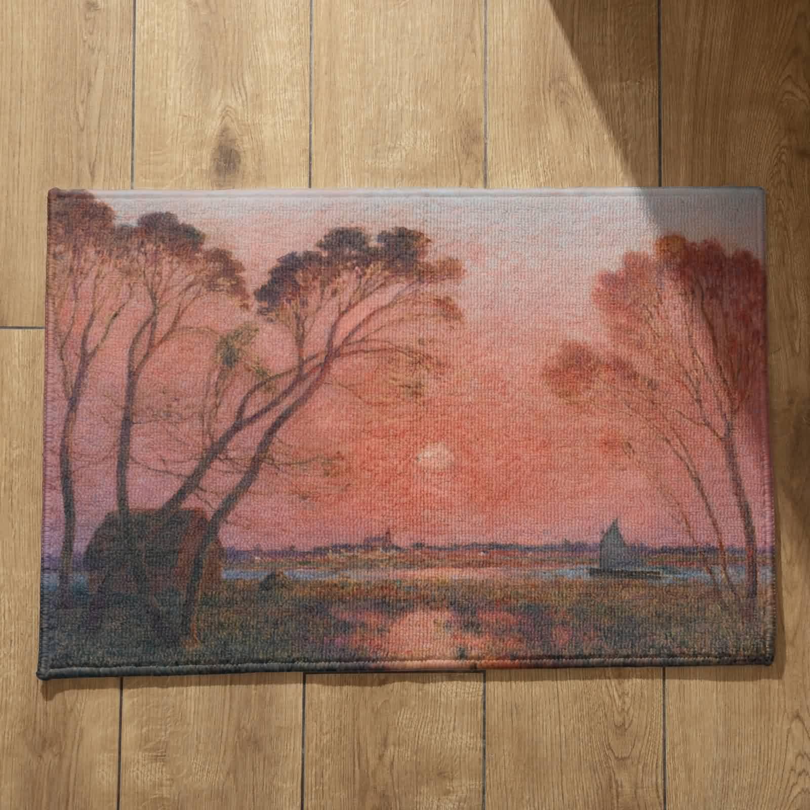 Tapis de sol bureau 50x80cm CEVAN en flanelle isolante pour intérieur