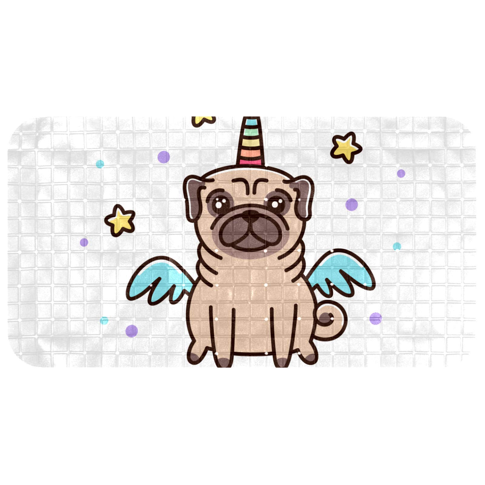 Alfombrilla para bañera de bebé Bennigiry, ideal para baños divertidos de perro unicornio