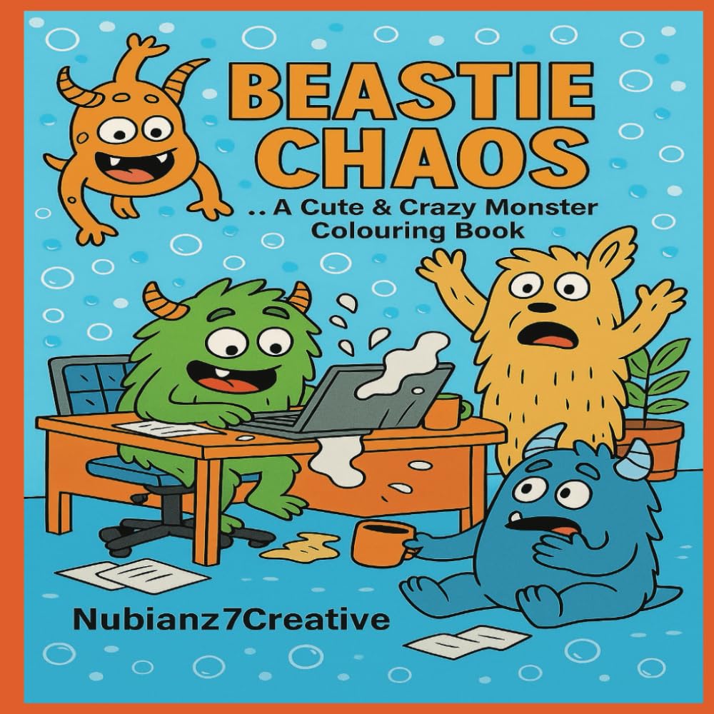 Beastie Chaos - Fun Colouring Book: Crazy vibe time | Activity Book | All ages | imagination