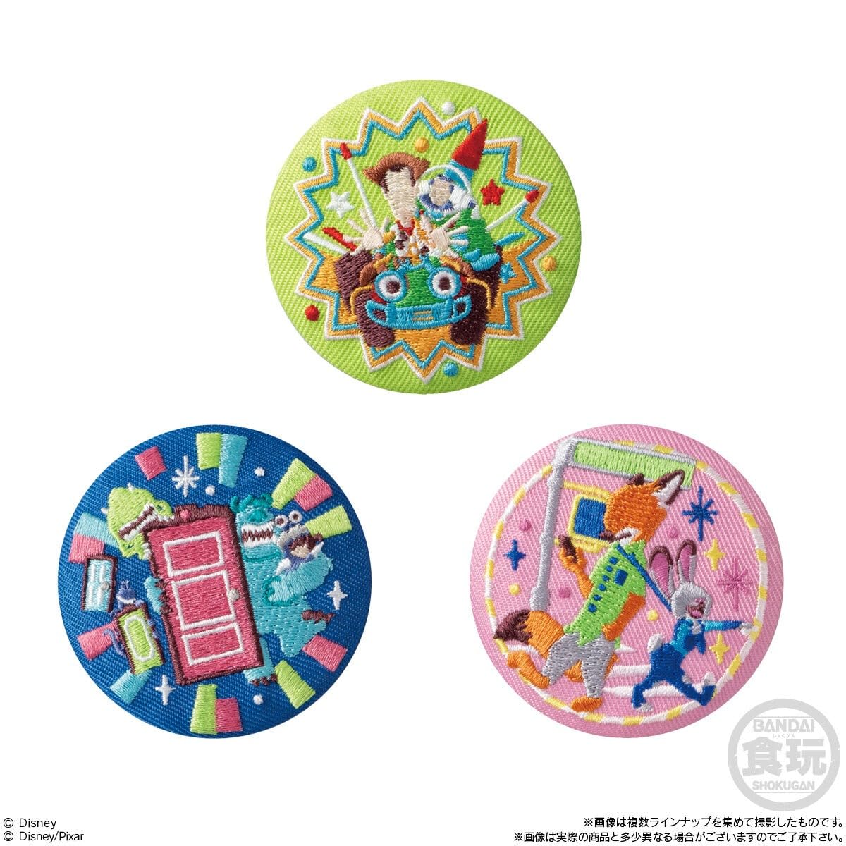 Amazon | Disney Characters 刺繍缶バッジビスケット2 12個入りBOX (食