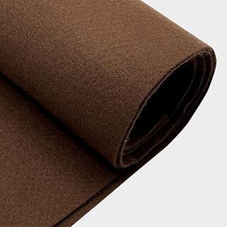 EOVEA - Acrylic Felt Fabric by The Yard - Soft and Durable 72" Wide & 1.6mm Thick Felt Sheets for DIY Crafts, Sewing, Upholstery, Cushion, Padding, Costumes(Brown, Half Yard)