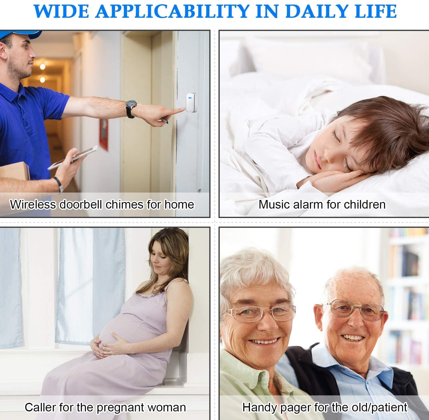 Campanello Wireless YYQ Con 2 Ricevitori - Impermeabile IP44, 58 Suonerie, Portata 300m, Per Casa E Negozio - Foto 9