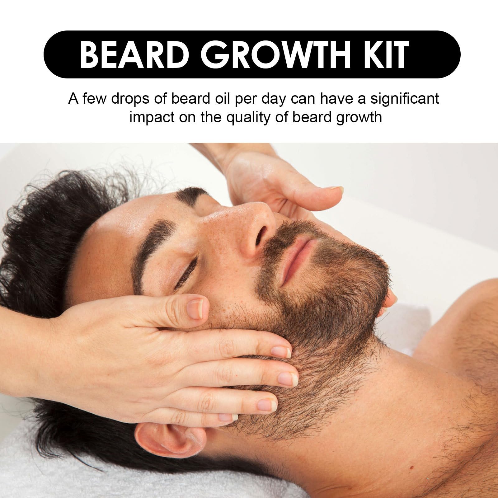 Cuidado para Barba Esencia Roller Set, Jimkply Cuidado Profundo para Barba Suave y Seda, Reduce Efectivamente el Encrespamiento y la Sequedad, Mejora Visiblemente la Textura y el Brillho de la Barba