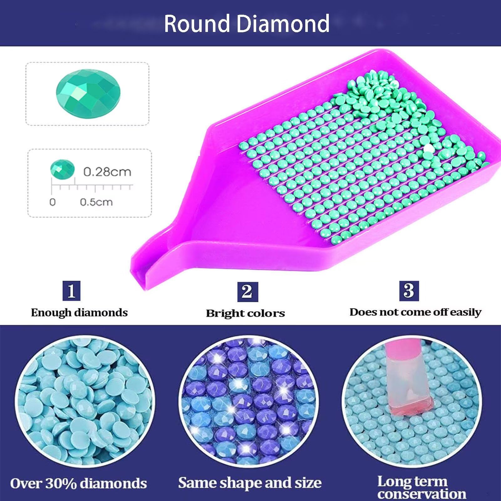 Diament Malarstwo Kwiaty Diament Malarstwo Dorosły Pióro Diamentowe Malarstwo Dziecięce Początkujący, 5D Diamenty Haft Kompletny zestaw, DIY Ścieg krzyżykowy Malarstwo Rzemiosło do Dekoracji Ściennej