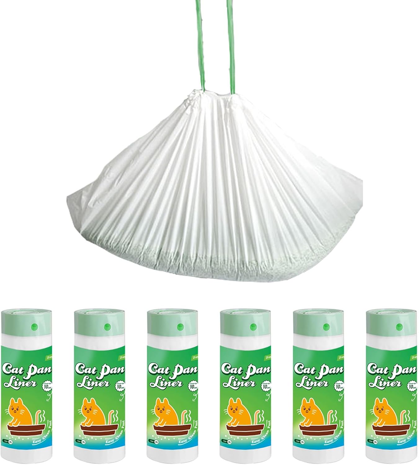 Cat Litter Box Liners, 120 Count Of Cat Litter Box Bags For