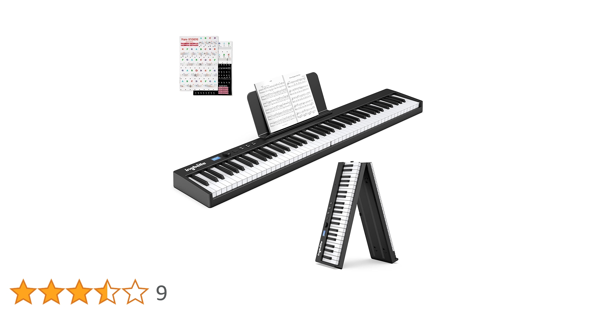Ingbelle 88鍵盤 キーボード 電子ピアノ USB 軽量 イングベル Amazon | Ingbelle 電子ピアノ 88鍵盤 midiキーボード ピアノ