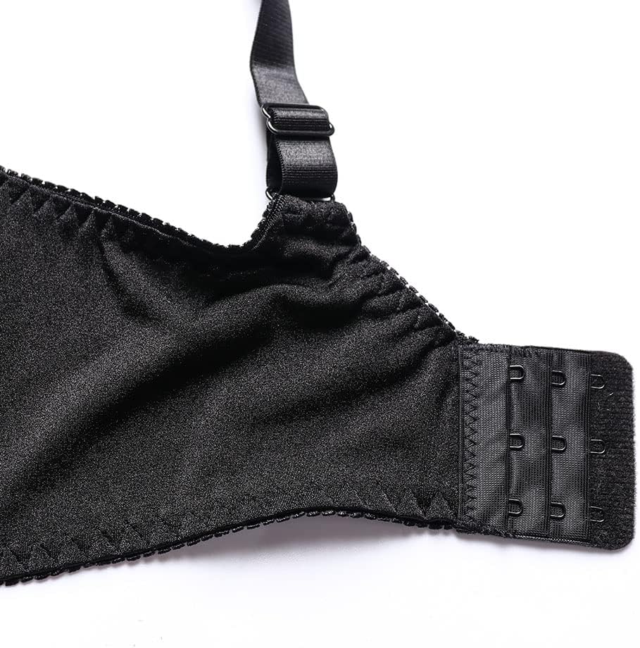 TELIMUSSTO Women's Full Coverage Floral Lace Underwired Bra Plus Size Non Padded Comfort Bra - Image 6