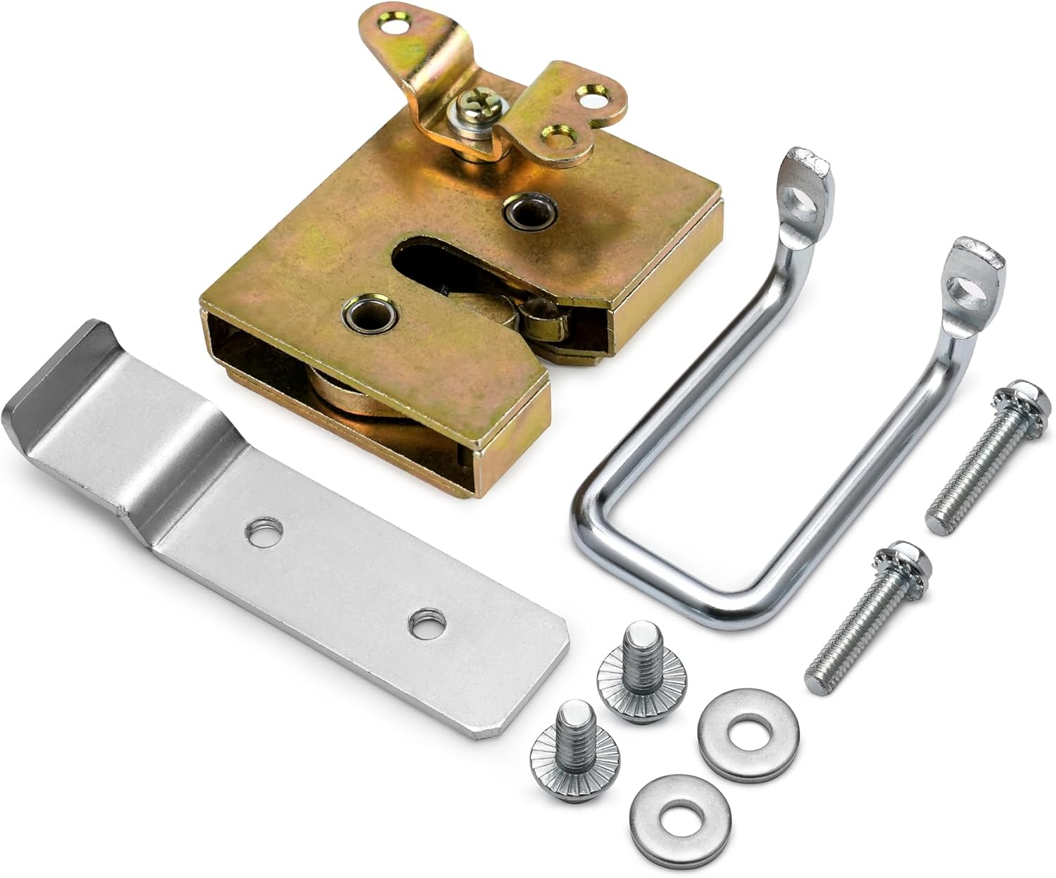 7731 Aluminum Tool Box Lid Cover Lock Latch Striker Mounting Kit For Weather Guard Cross Toolbox Saddle Boxes Silver