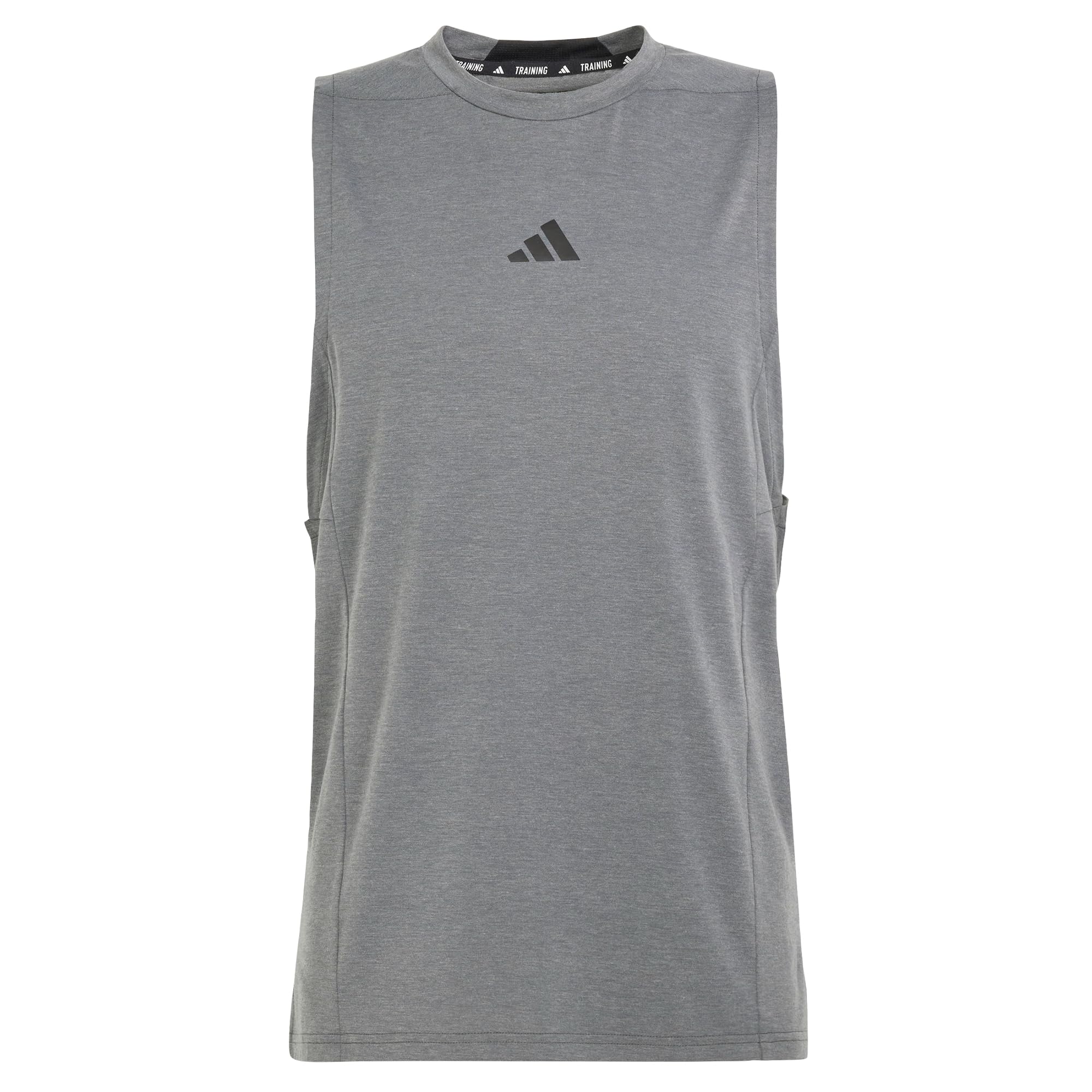 adidas Men's D4T Workout Tank Shirt, DGH Solid Grey, M Short