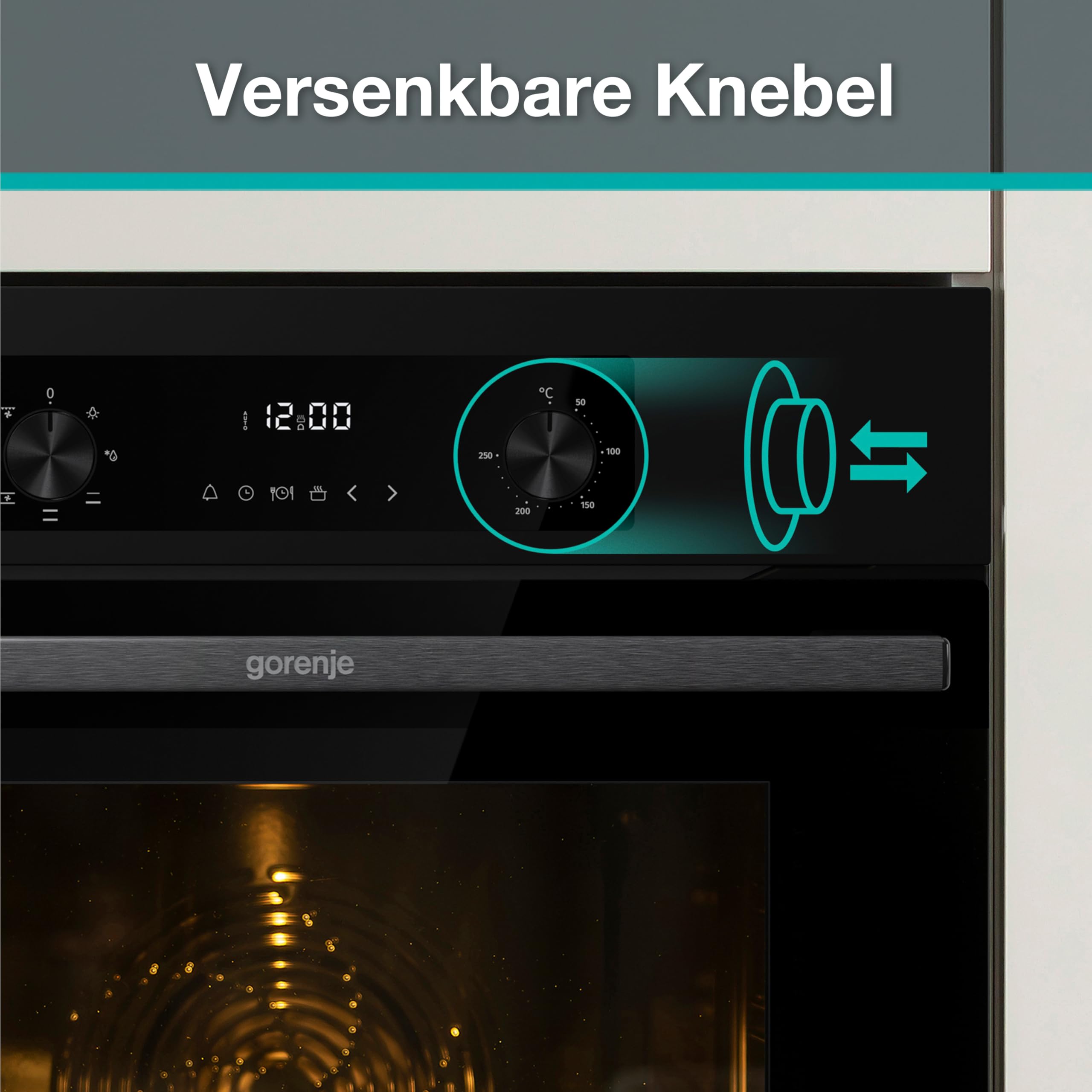 Gorenje BOA6737AO1X Einbaubackofen 73 Liter BigSpace Heißluft 250° EcoClean-Email 2fach verglast 9 Funktionen EEK: A