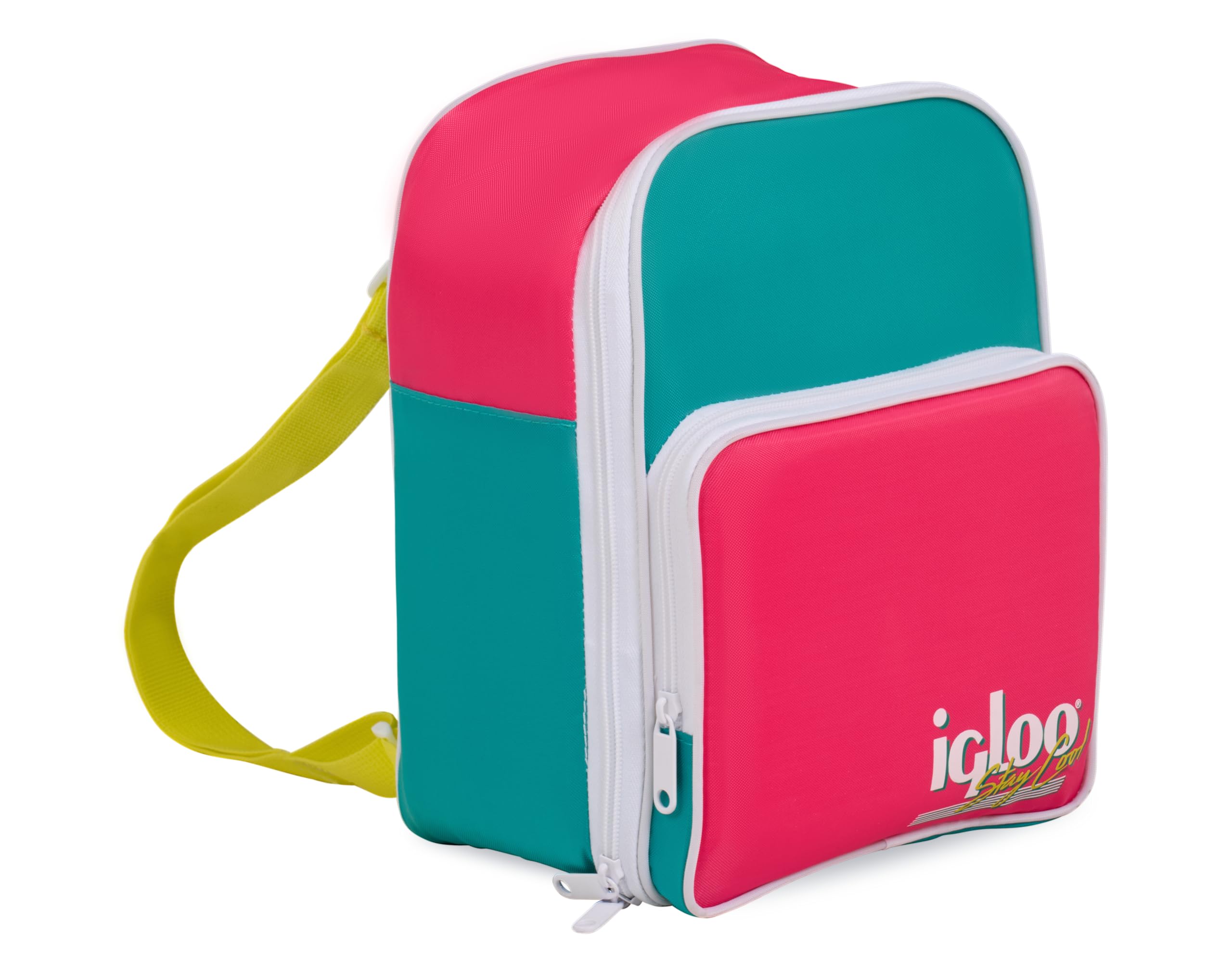 IGLOO Retro Mini zaino frigo – borsa termica 9 L, design retrò, zaino leggero per spiaggia, picnic, campeggio, outdoor – ottimo isolamento