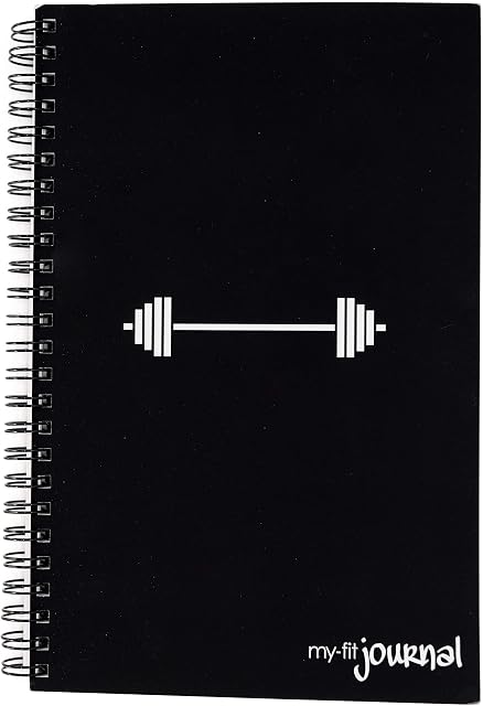 Three Stacked Fitness Journal/Workout Journal, Composition, 8 Weeks