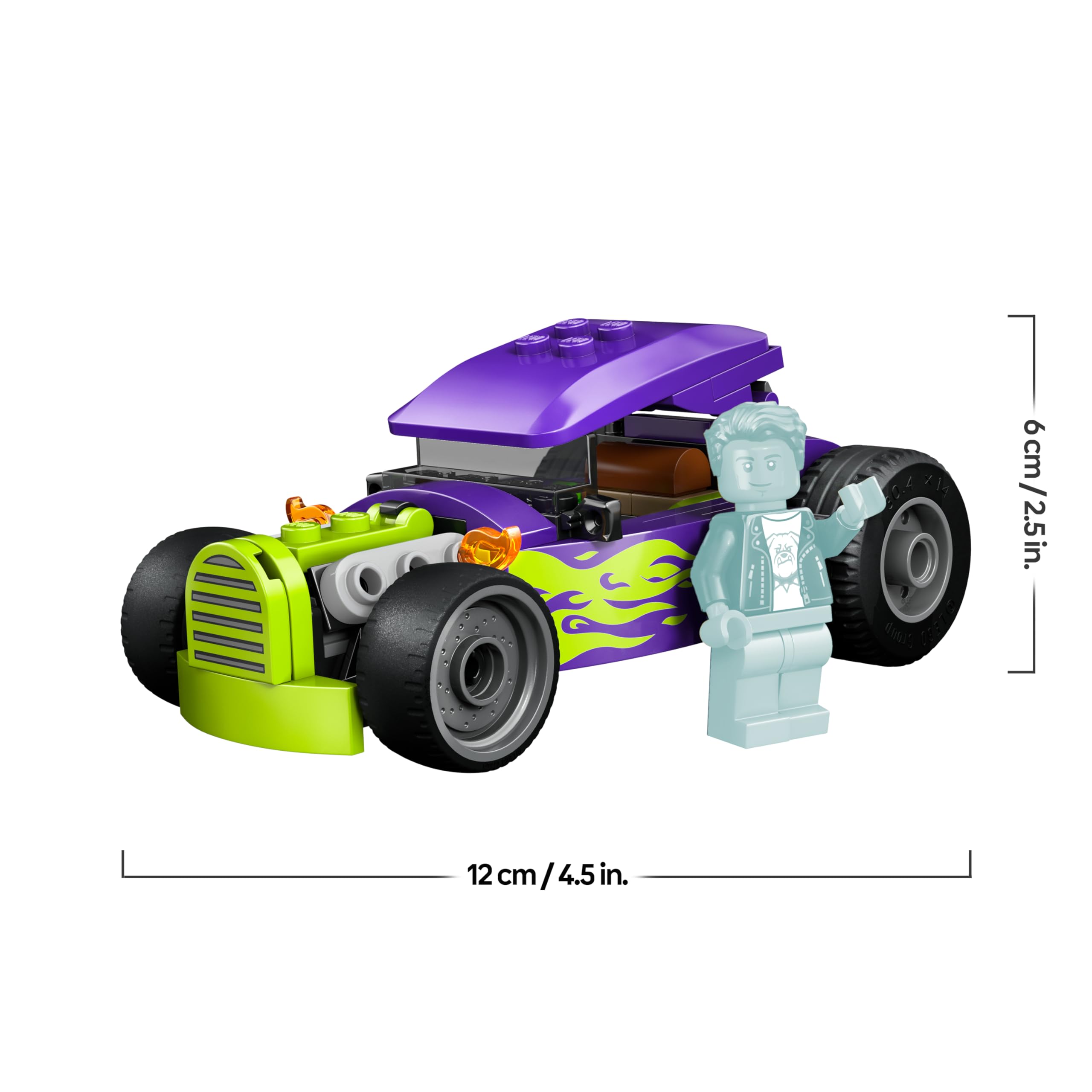 LEGO City Hot Rod, samochód wyścigowy, zabawka dla dzieci od 5 lat, wyścigówka i minifigurka kierowcy, pomysł na prezent dla 5-latka na urodziny, klocki dla chłopca i upominek dla dziewczynki 60485