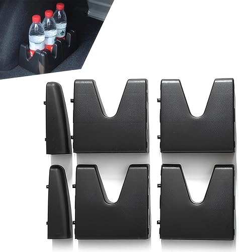 6 soportes multifuncionales para maletero de automóvil, estructura estable de polipropileno, organizador divisor de fijación de carga, accesorios