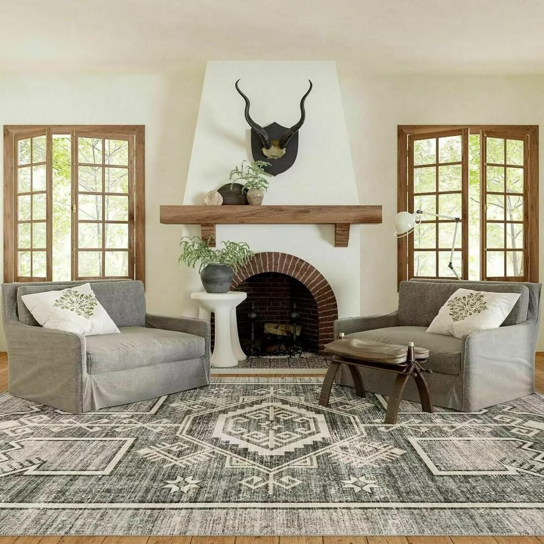 Tapis de salon moderne 50X70 motif minimaliste pour décoration sol et couloir
