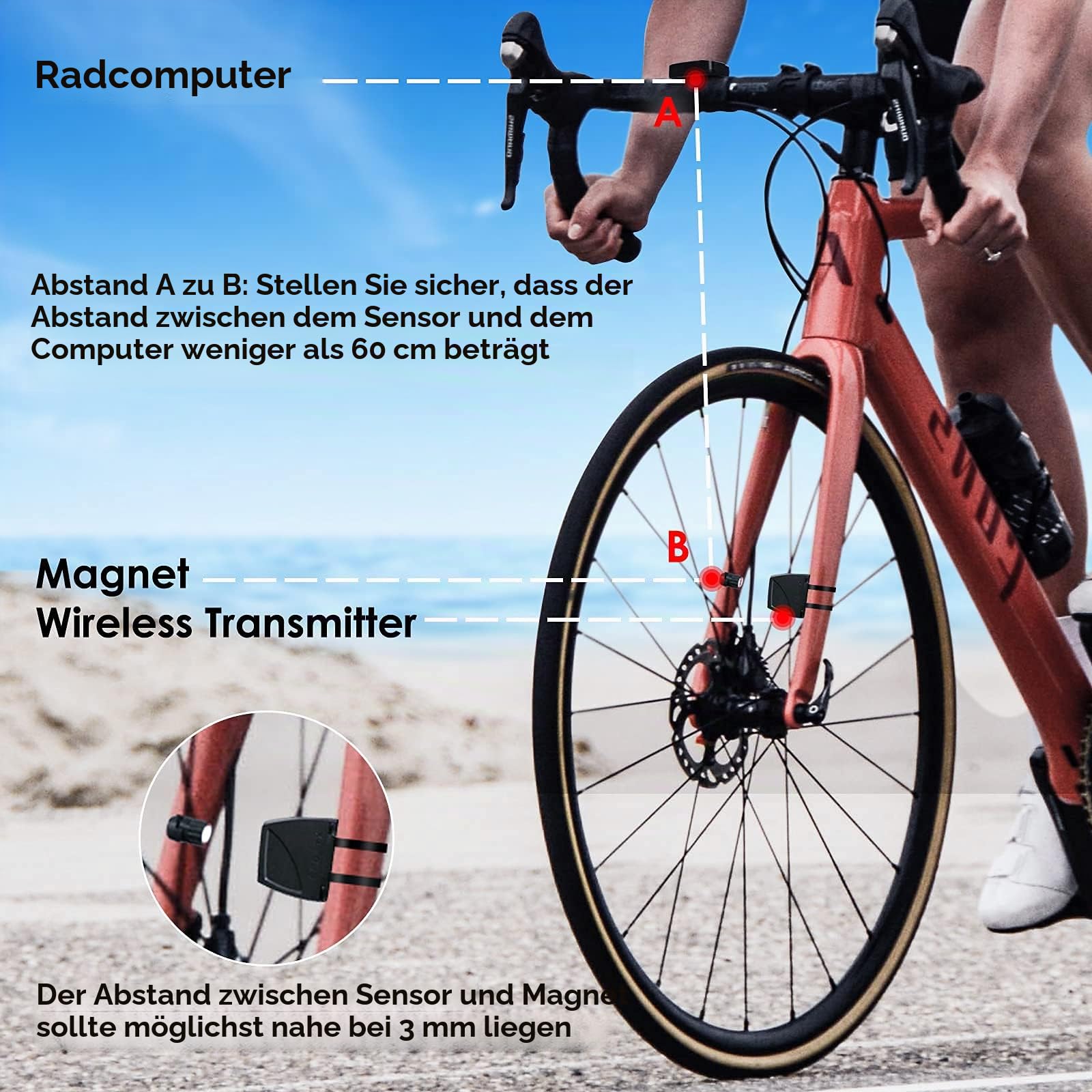 SPGood Bicycle Computer, Wireless, IP54 Waterproof, 16 Functions, Radio, LCD Speed Bicycle Speedometer, Black Sports & Outdoors