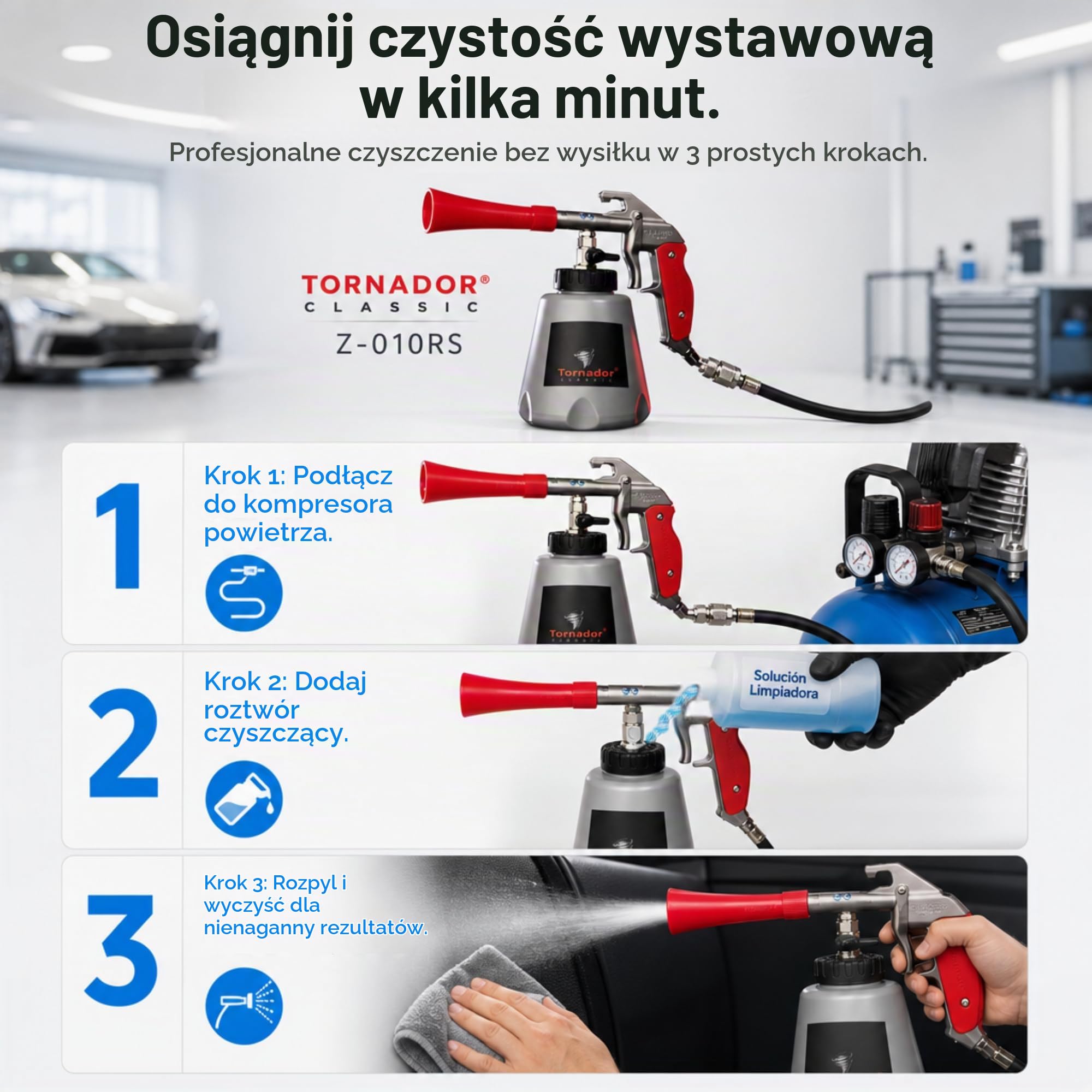 Z-010 RS Tornador Classic Pistolet do czyszczenia pneumatycznego