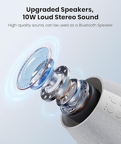 Miniatura 5 de Máquina de sonido mejorada con 54 sonidos relajantes, máquina de sonido de ruido marrón y rosa con control de aplicación, temporizador, luz