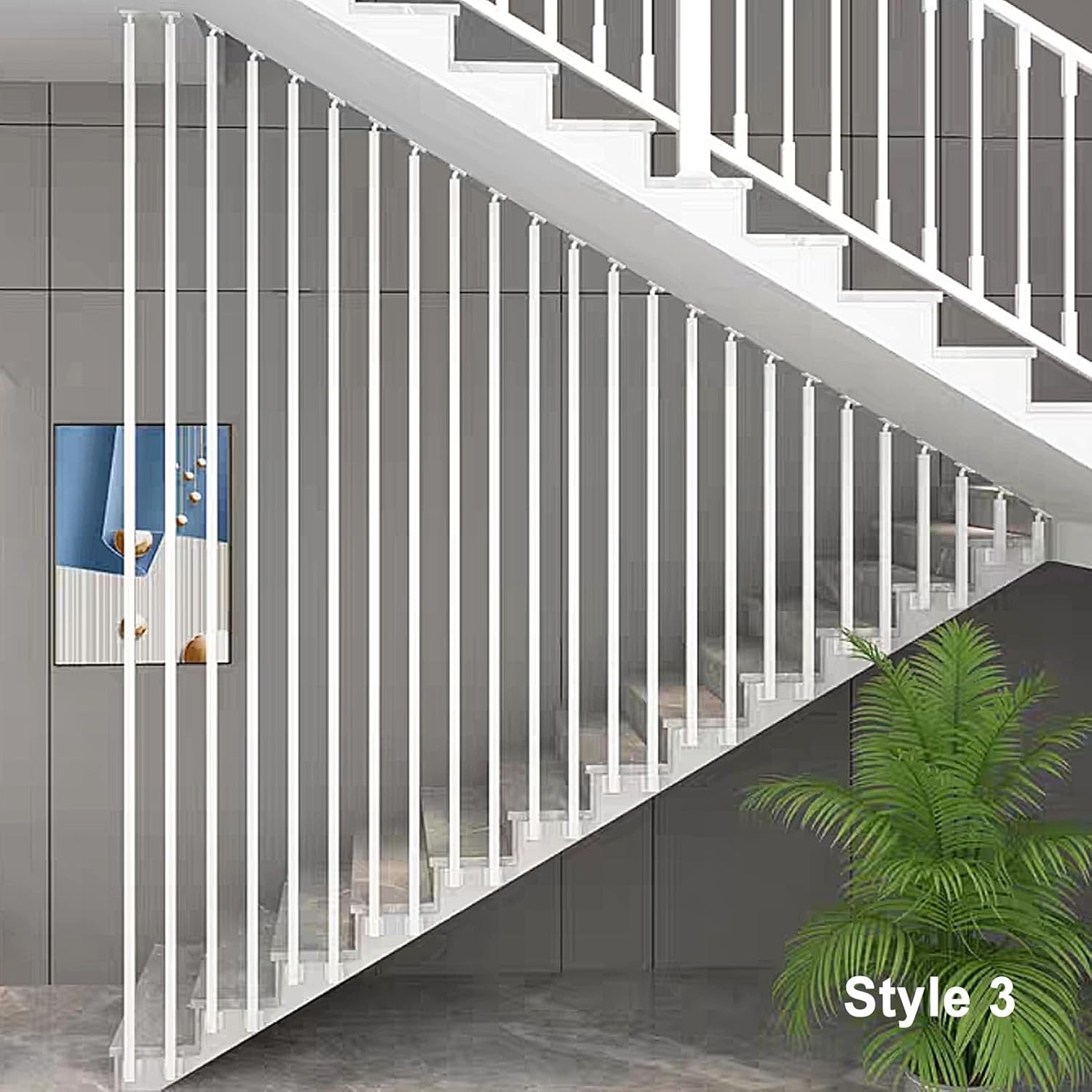 Adjustable Metal Lamellae for Room Divider Posts 30-160 cm Non-Slip Stair Railing for Gardens Hallways Ceiling Mount Child Safety il for Kindergarten