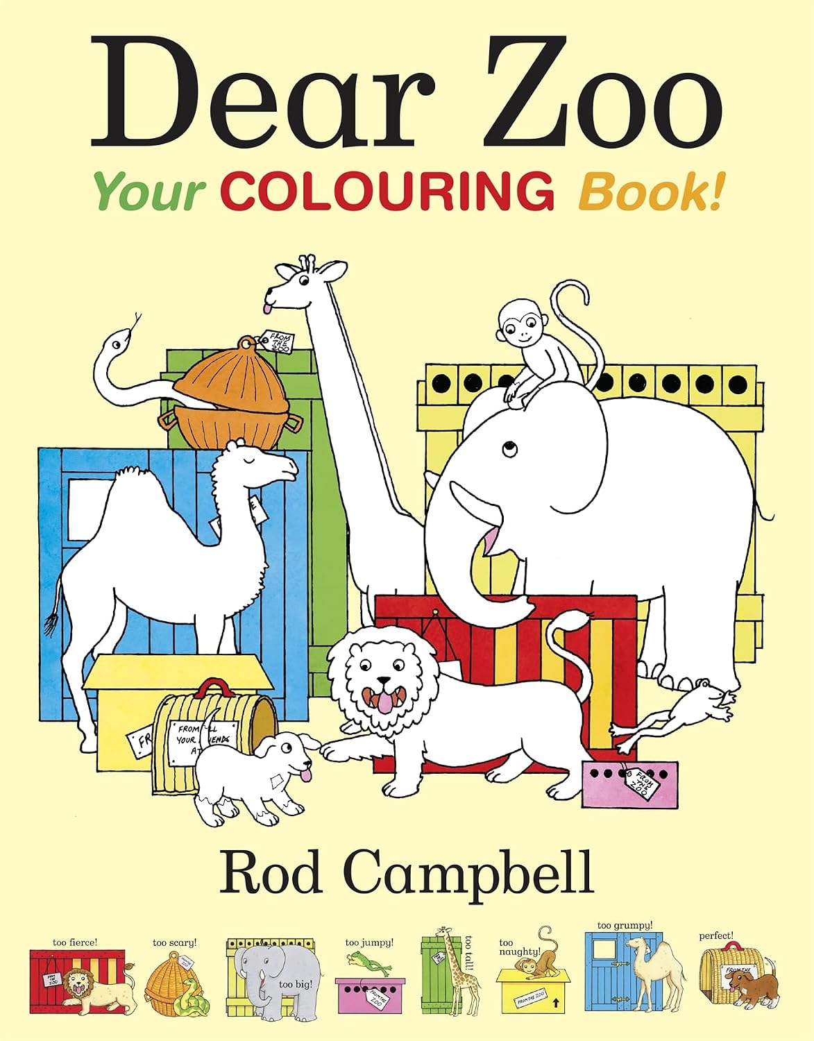 Dear Zoo: Your Colouring Book: Rod Campbell: 9781035034932: Amazon.com ...