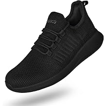 Non Slip Work Shoes for Men Slip On Shoes Slip Resistant Work Sneakers Nonslip Lightweight Restaurant Food Service Zapatos de Trabajo para Hombres, All Black US 6.5-13