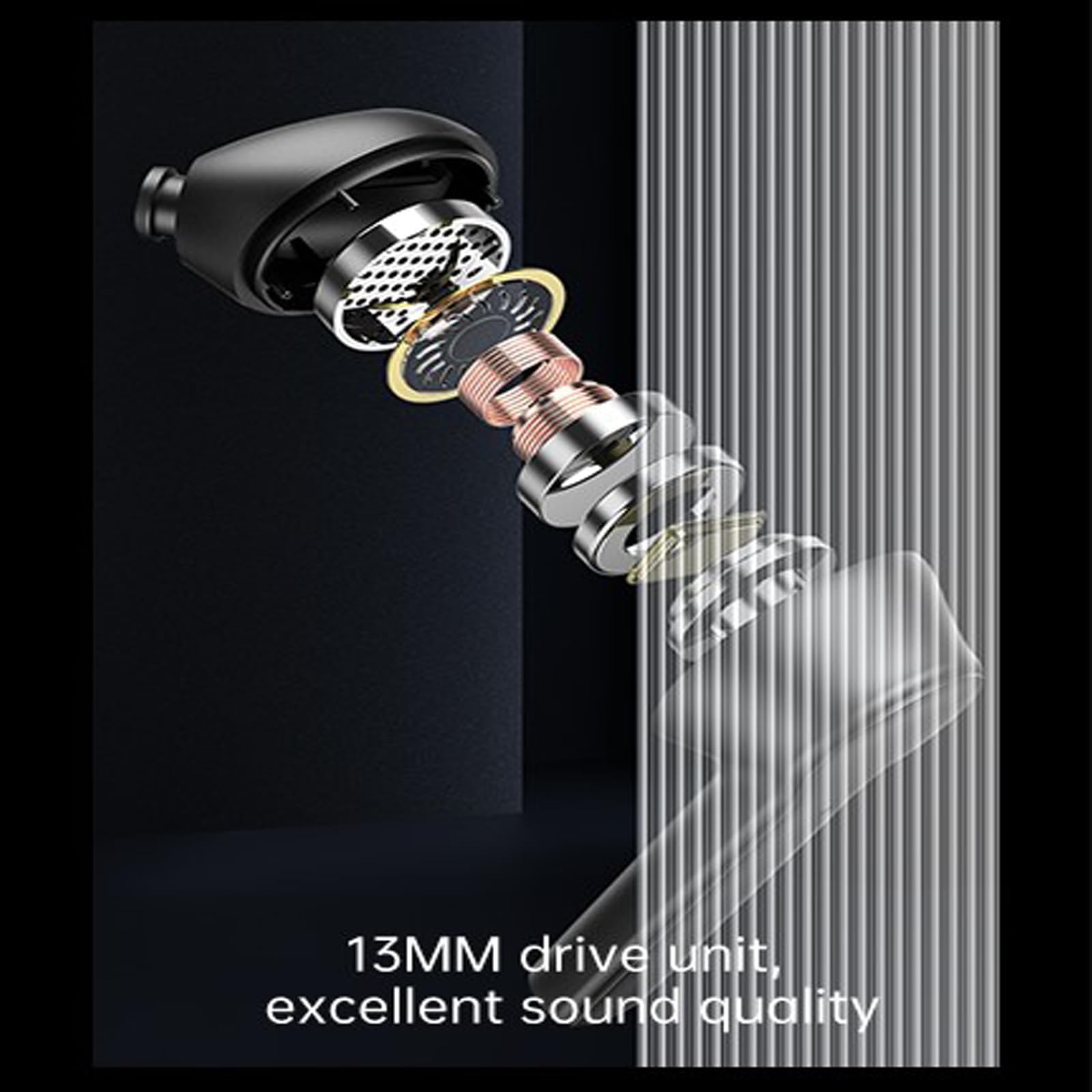 OBA -ProX5 Auriculares Bluetooth 5.3 Auriculares Inalámbricos In Ear Estéreo ENC ANC Cancelación Ruido, Pantalla LCD Color IPX5 Impermeable con localizador de auriculares, batería 500mAh