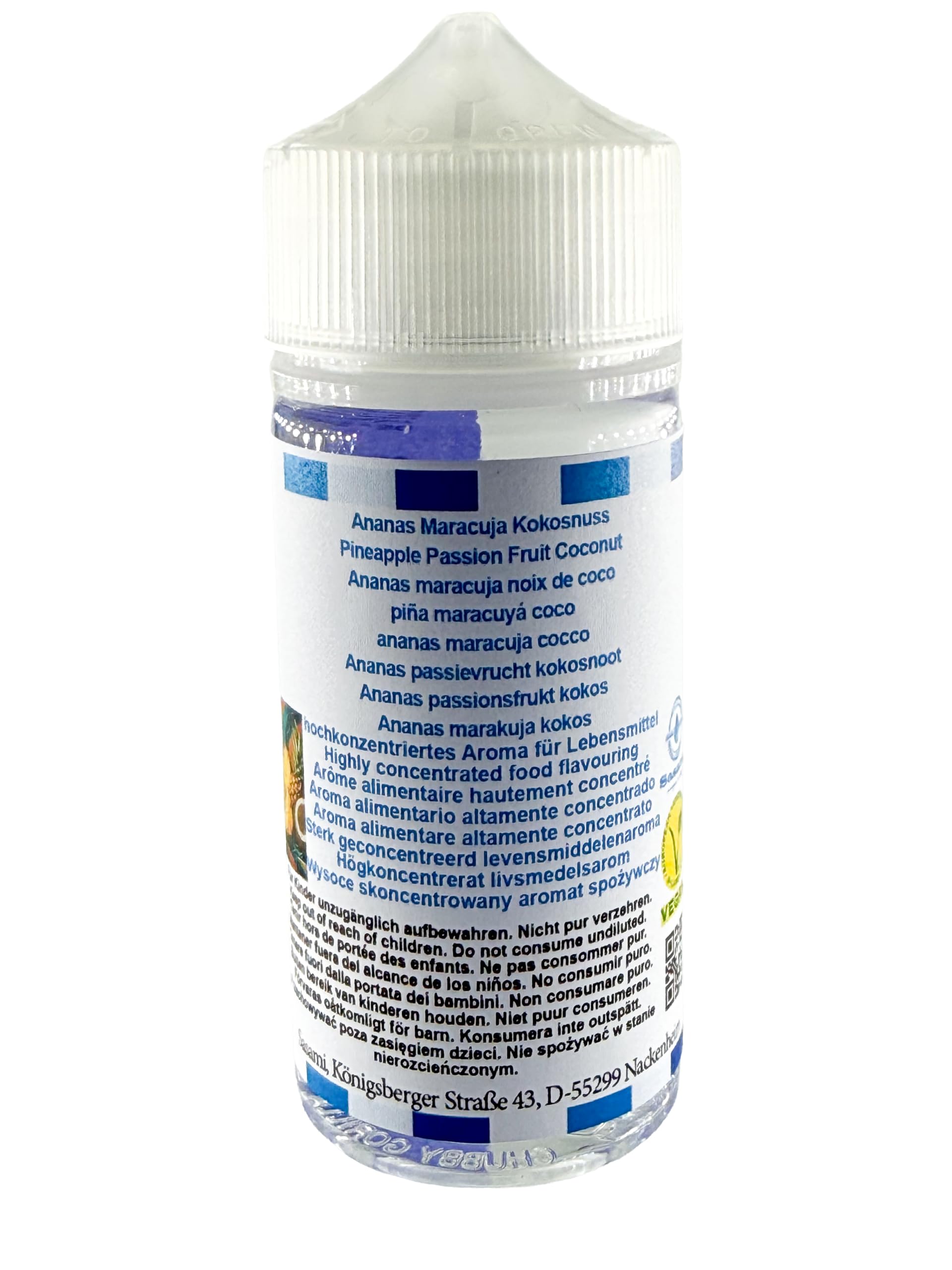 Ananas marakuja kokos aromat koncentrat – Wegański – Sasami – 100ml