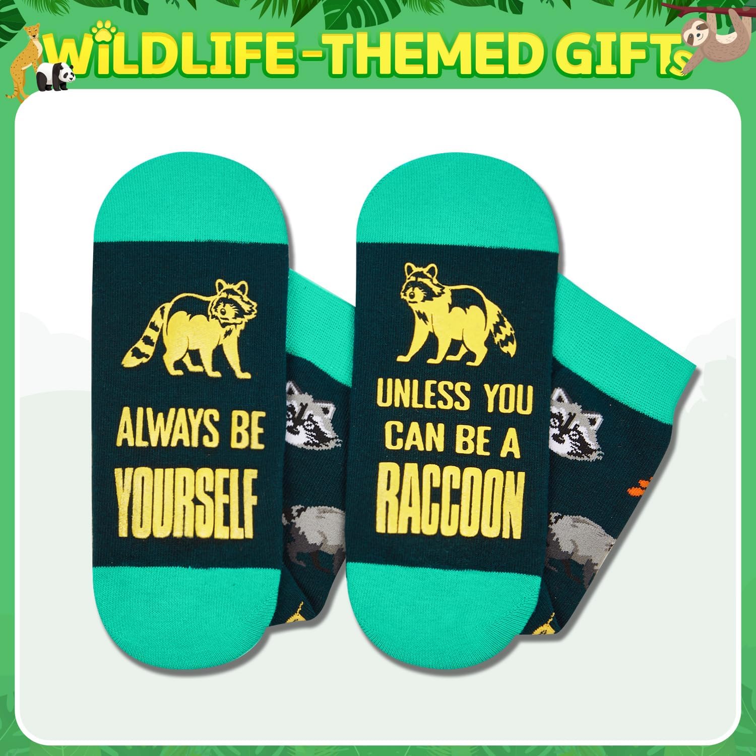 HAPPYPOP Funny Socks for Men Women - Sloth Panda Raccoon Gifts Fox Tiger Socks for Teens - Image 5