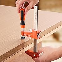 Vista 9 de VEVOR Abrazaderas de barra para carpintería, paquete de 2 abrazaderas de 6 pulgadas y 2 paquetes de 12 pulgadas, abrazadera F bloqueable con límite