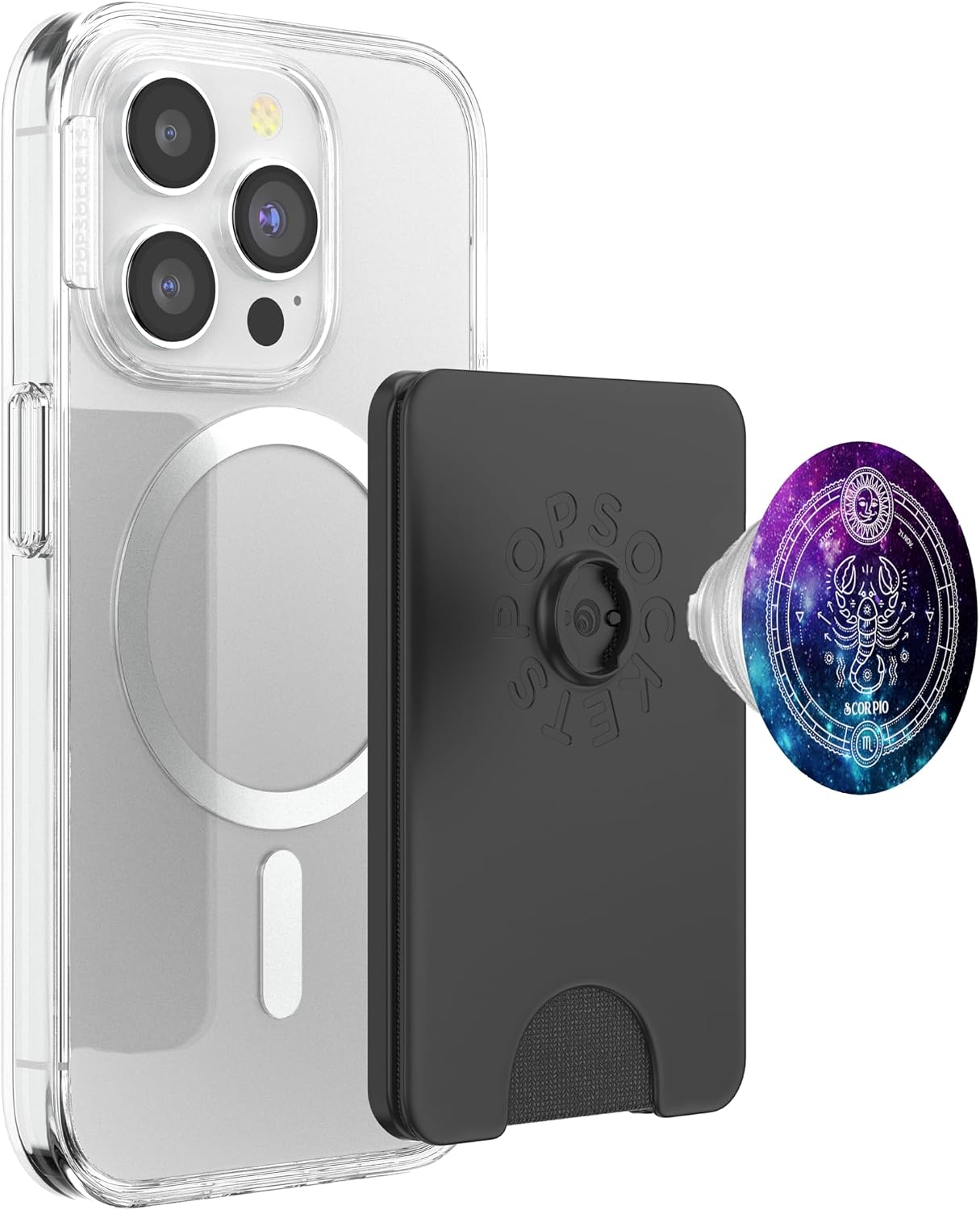 Scorpio Zodiac Sign Birthday Horoscope Space Star Galaxy Art PopSockets PopWallet for MagSafe